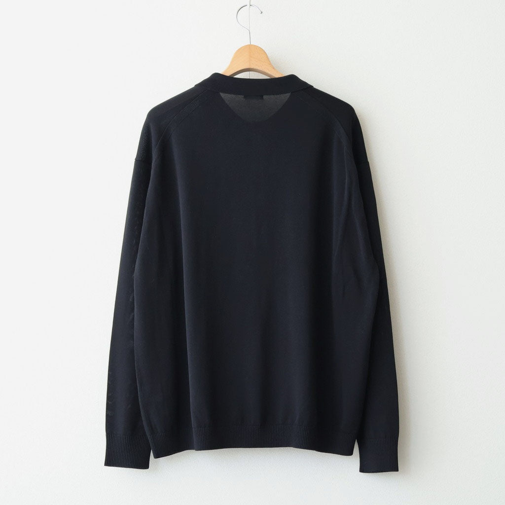 L/S Polo #BLACK [2601-013]