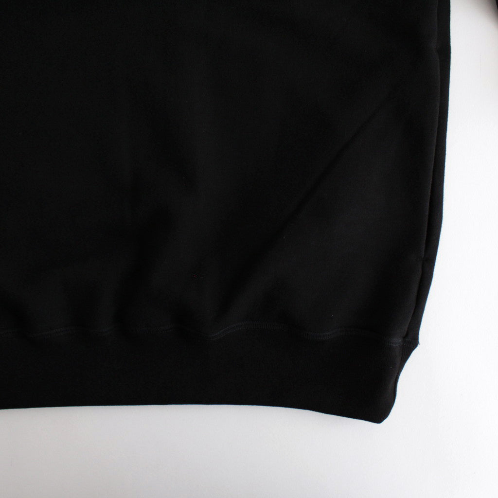 AZUMA Terry Crew Neck Sweat #BLACK [GU243-70195B]