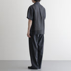 Rayon & Linen Sheer Shirt - Vintage Fabric #Black [OFH010SH32]