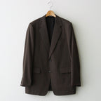 LIGHT WOOL MAX GABARDINE JACKET #DARK BROWN [A26AJ01MG]