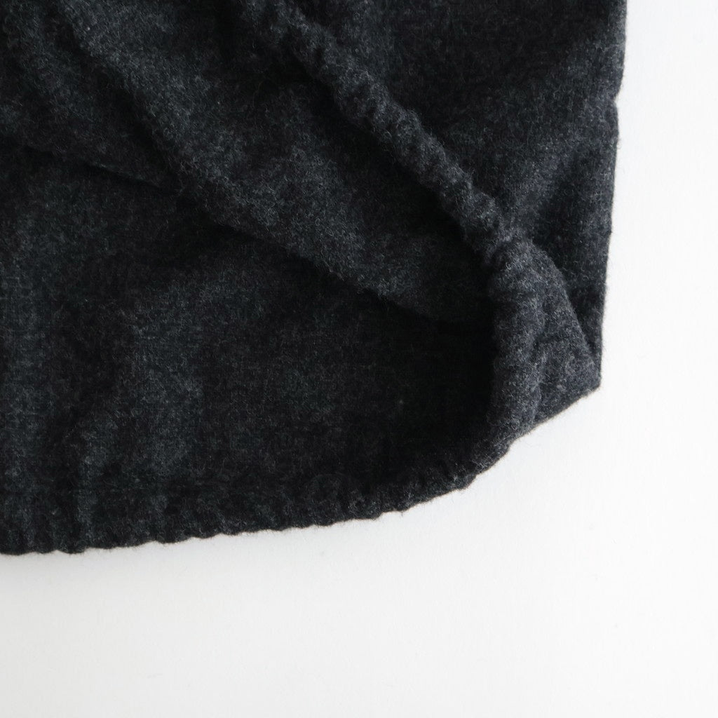 縮絨ウールワイドフーディー #CHARCOAL GRAY [D225-T391]