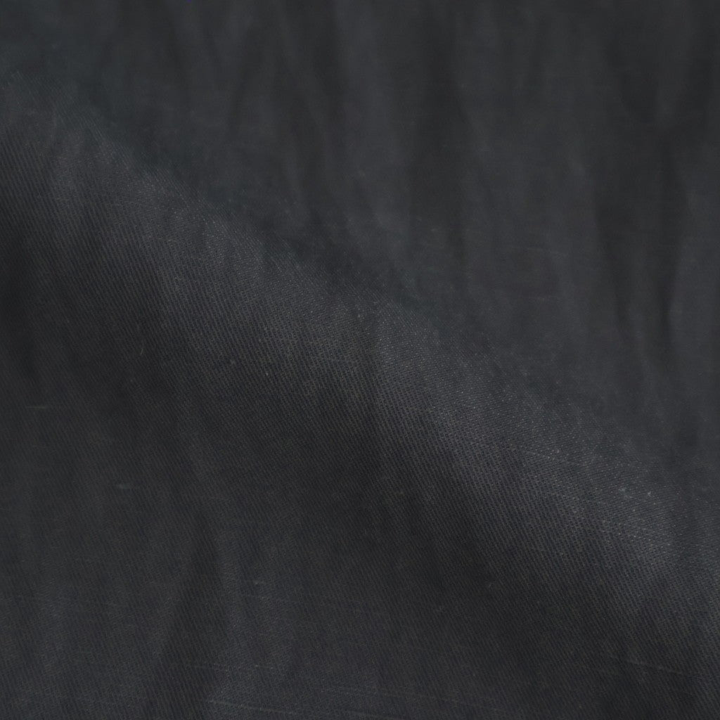 VIS/LI BRIGHT TWILL WIDE EASY TROUSERS #BLACK [ST.1466]