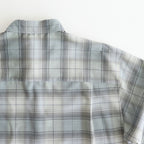 SUPER LIGHT WOOL CHECK SHIRT #BLUE GREEN CHECK [A25SS01LC]