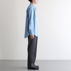 LIGHT WOOL MAX GABARDINE TWO-TUCK SLACKS #DARK GRAY [A25AP03MG]