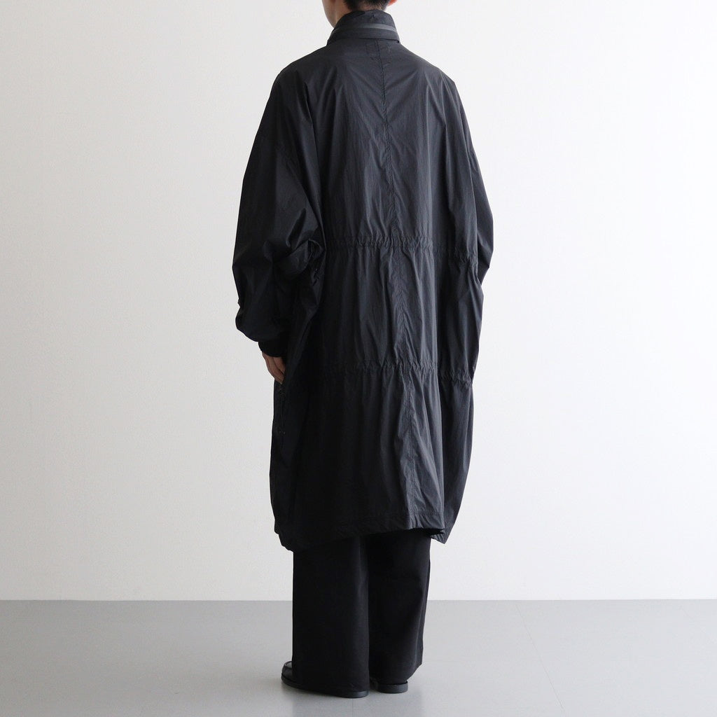 NYLON UTILITY OVER COAT #BLACK [YK24SS0631C]
