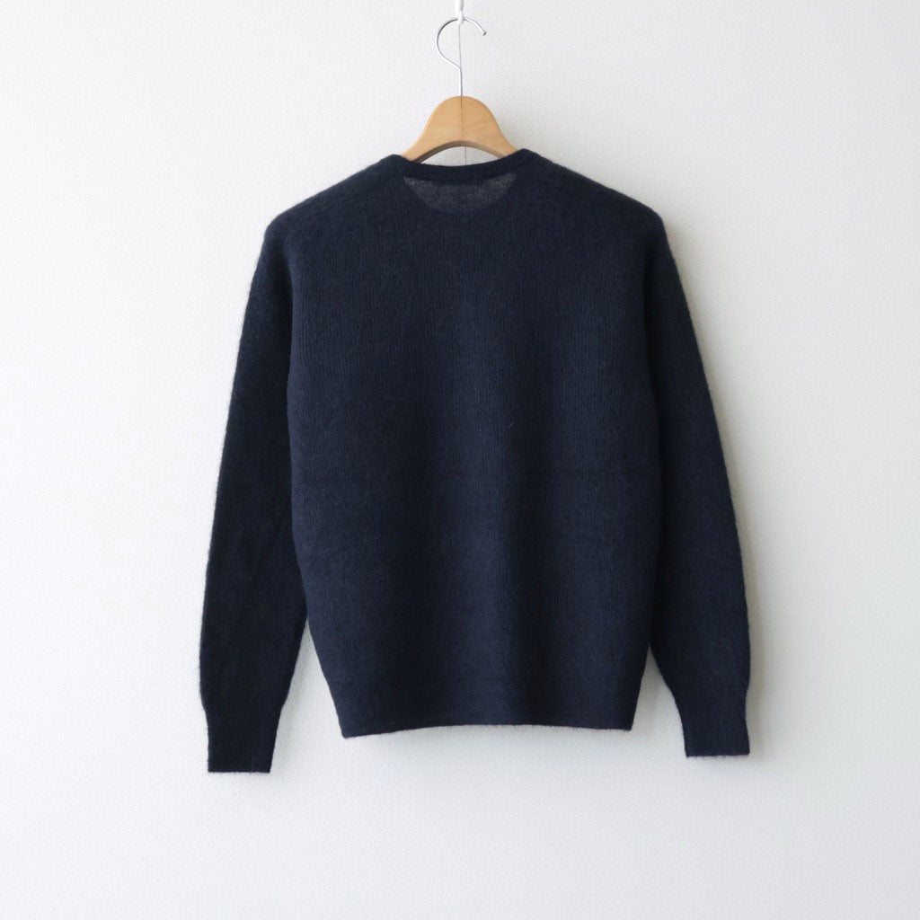 BABY SURI ALPACA SHEER KNIT P/O #NAVY [A26AP05AK]