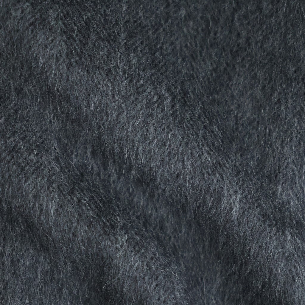 HAIRY WOOL MOHAIR CHAMBRAY BLOUSON #DARK GRAY [A26AB01WB]