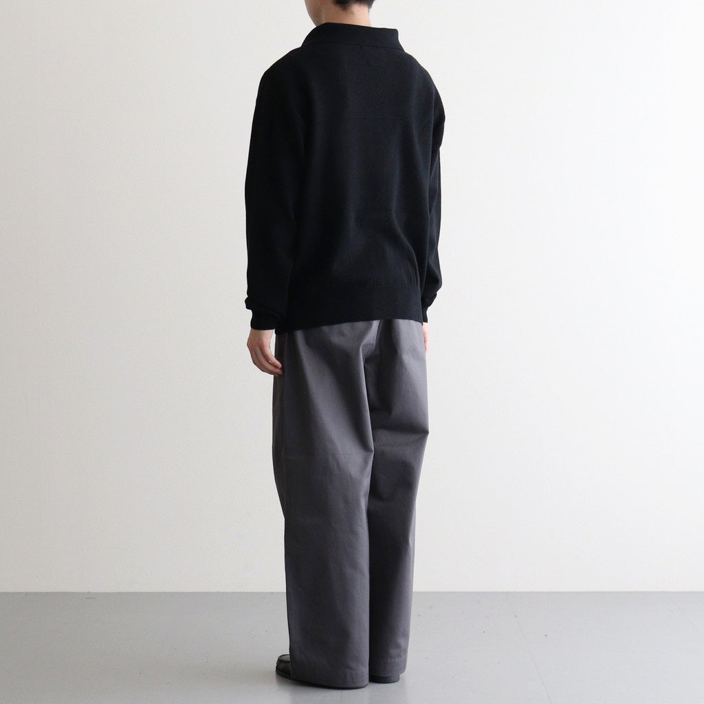 Fine Gauge Skipper Sweater #BLACK [YK25FW01126S] – ciacura