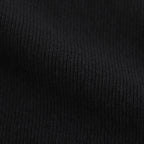 ORGANIC SOFT RIB HENLY NECK P/O #BLACK [A25SP03OT]