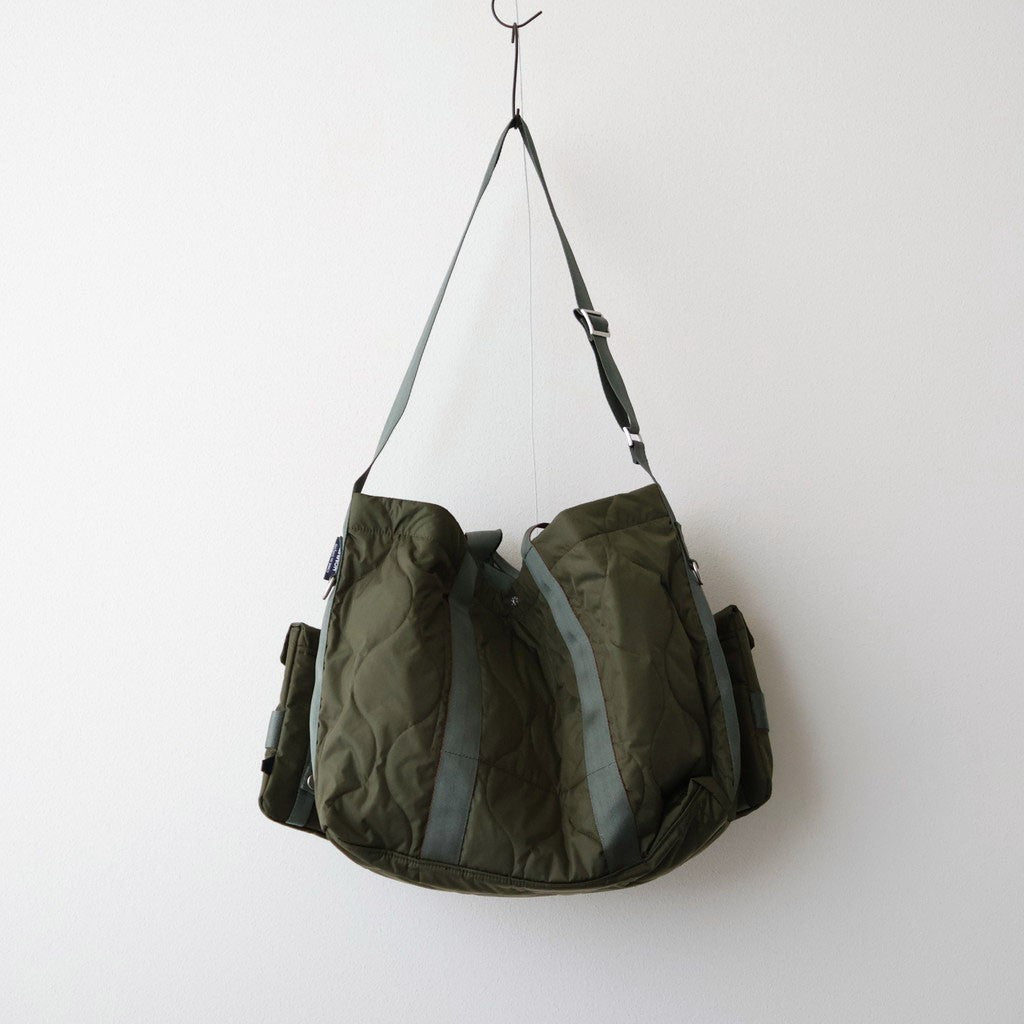 ナイロンツイルキルト 2WAY トートバッグ #KHAKI [HR-K206-051]