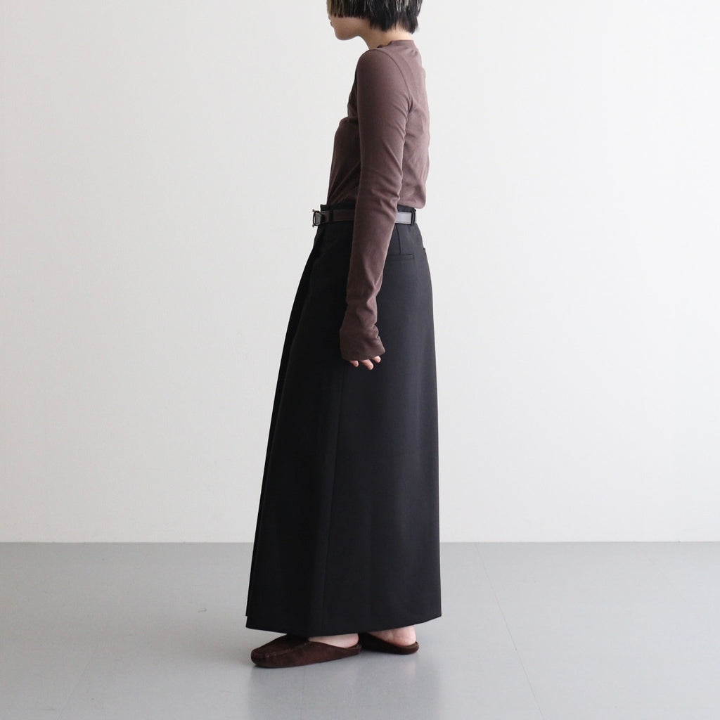 Twill Wrap Skirt #BLK [12520802]