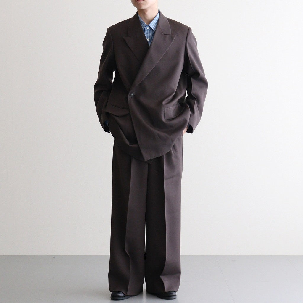 Double Breasted Jacket #BROWN [YK25FW01050J] - ciacura 三重県
