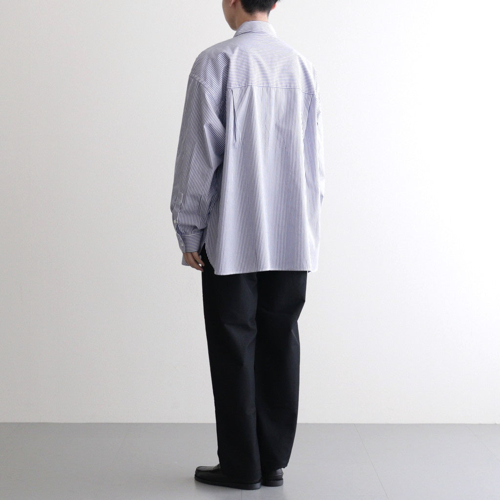 CORPORATE UNIFORM L/S SHIRT #BLUE STRIPE [FSC254-50021B]