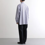 CORPORATE UNIFORM L/S SHIRT #BLUE STRIPE [FSC254-50021B]