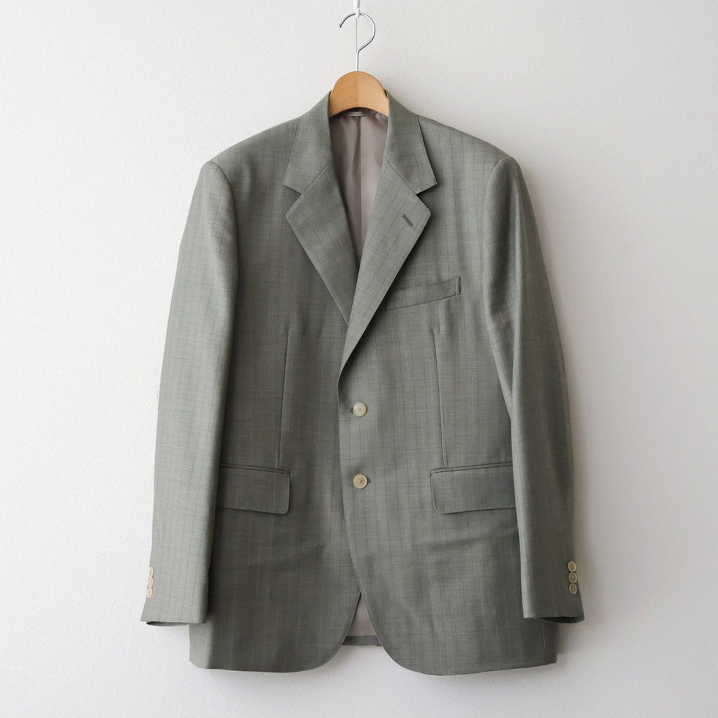 BLUEFACED WOOL JACKET #KHAKI GRAY STRIPE [A26SJ01BA]