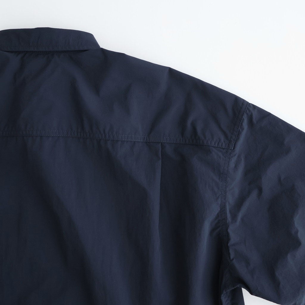 ナイロンタッサー S/S シャツ #NAVY [HQ-B021-051]