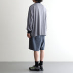 MICRO BORDER L/S TEE #WHITE×NAVY [FSC261-70168]