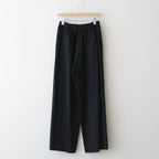Viscose Wool Silk Gabardine Easy Wide pants #BLACK [GL241-40162]