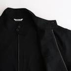 SUPER FINE TROPICAL WOOL ZIP BLOUSON #BLACK [A25SB01MT]