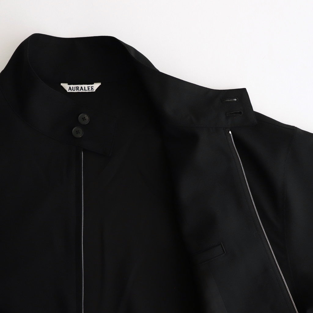 SUPER FINE TROPICAL WOOL ZIP BLOUSON #BLACK [A25SB01MT]