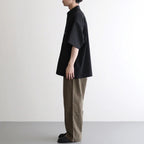 Solotex Twill S/S Oversized Box Shirt #BLACK [GM261-50159B]