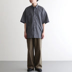 Solotex Twill S/S Oversized Box Shirt #GRAY [GM261-50159B]