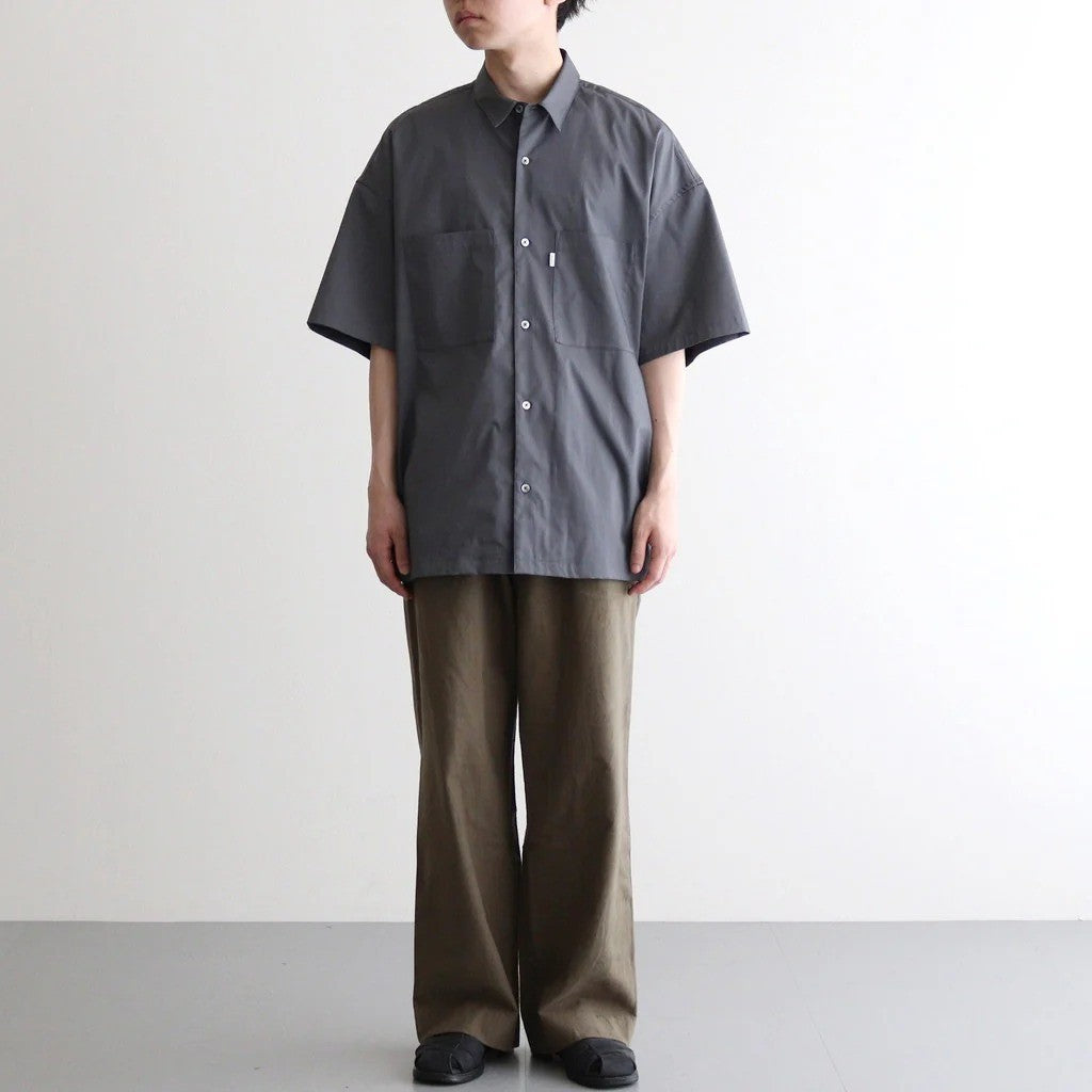 Solotex Twill S/S Oversized Box Shirt #GRAY [GM261-50159B]