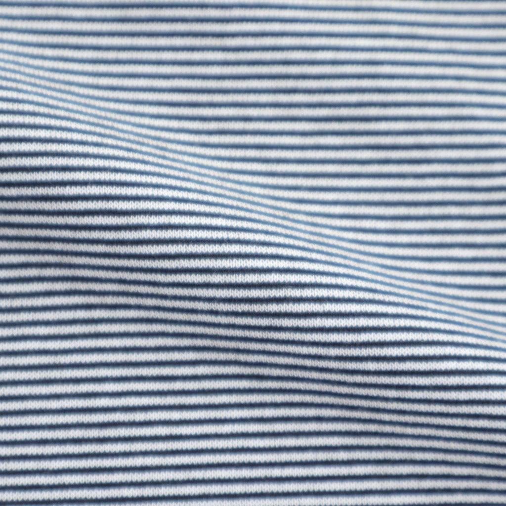 MICRO BORDER L/S TEE #WHITE × BLACK [FSC261-70168]