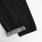 DENIM PANTS - WIDE TAPERED #black [10-13B]