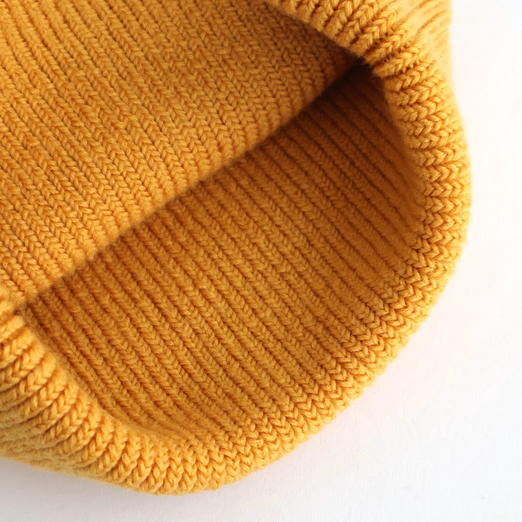 WASHABLE MERINO SEAMLESS BEANIE #YELLOW [R5140-AW25]