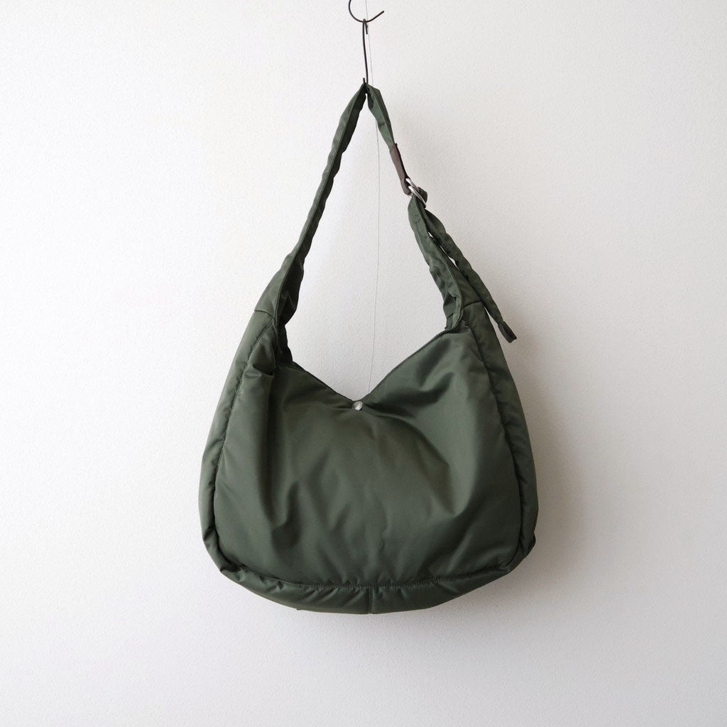 ナイロンツイル マルチポケットショルダーバッグ #KHAKI [HR-K207-051]