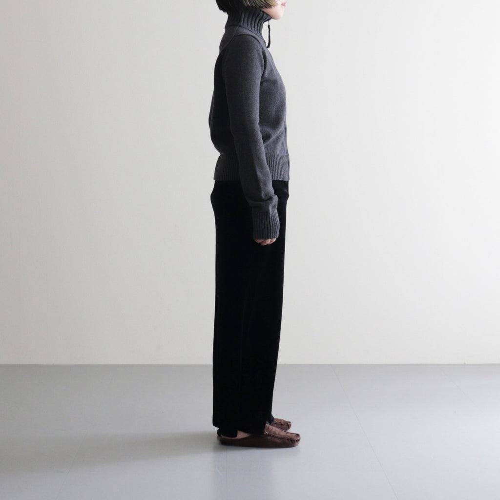 Pencil Velour Skirt #BLK [12520805]