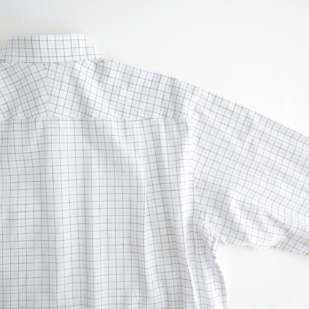 Banshu-ori Classic Shirt - Vintage Fabric #Black Blue Plaid [OFH011SH13]