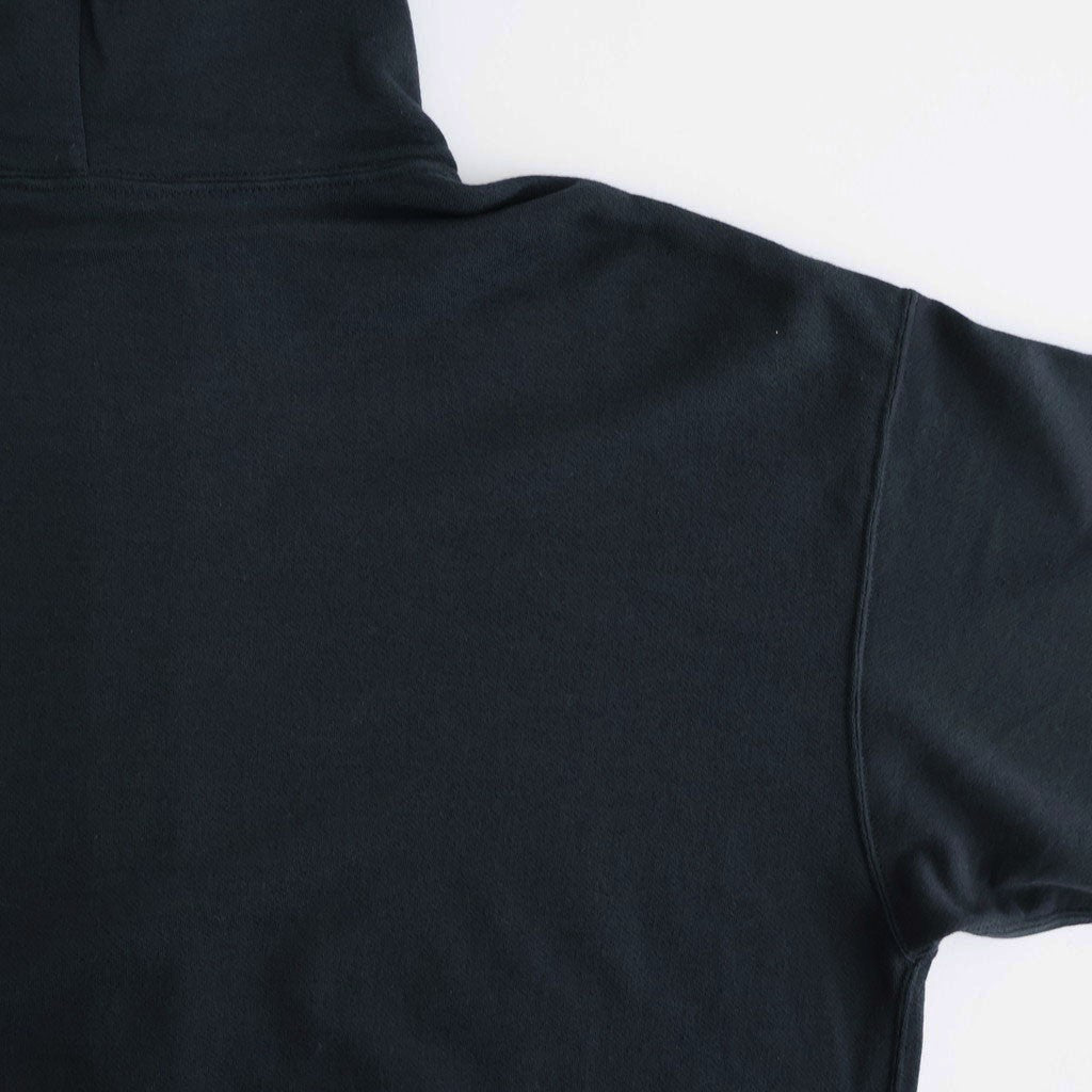 HIGH TWIST LIGHT SWEAT ZIP PARKA #INK BLACK [A26SP01MU] - ciacura