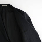 BLUEFACED WOOL JACKET #CHARCOAL NAVY STRIPE [A26SJ01BA]