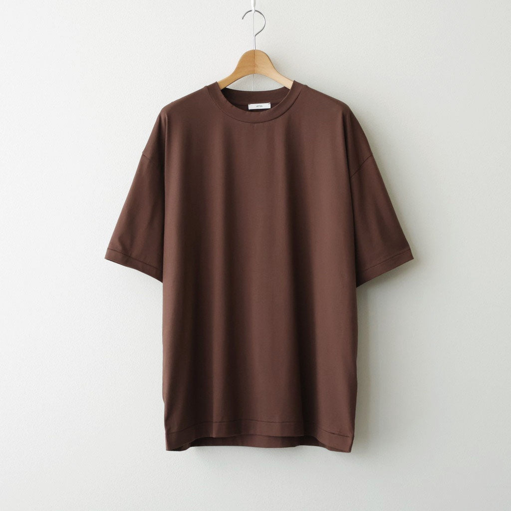 SUVIN60/2 OVERSIZED T-SHIRT #BROWN [KKAGLW0015]