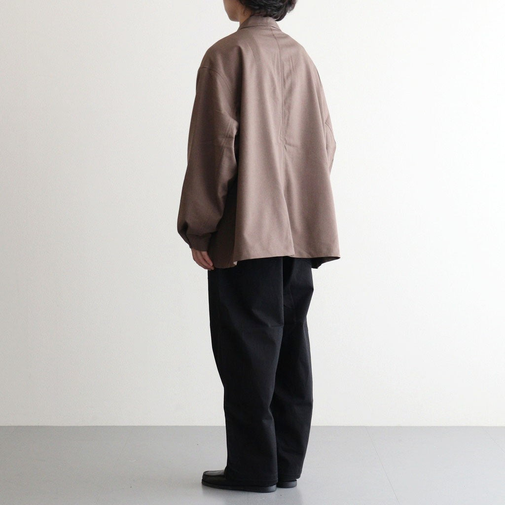 WOOLY TWILL JACKET #BROWN [FSC243-20177] - ciacura 三重県四日市市