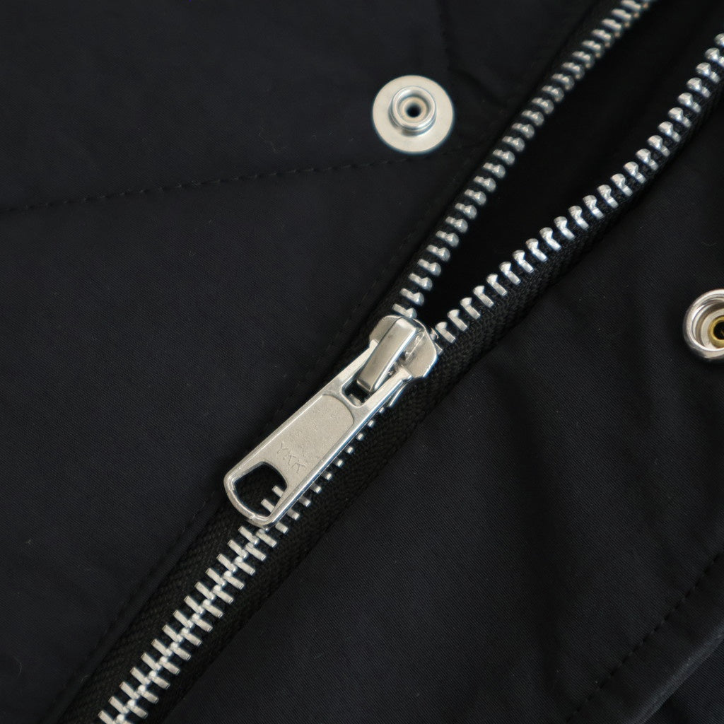 ナイロンタッサーキルトコート #BLACK [HP-J026-051]