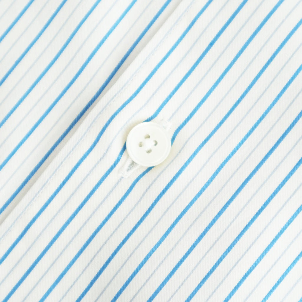 COTTON SILK STRIPE SHIRT #WHITE STRIPE [A25AS01CS]