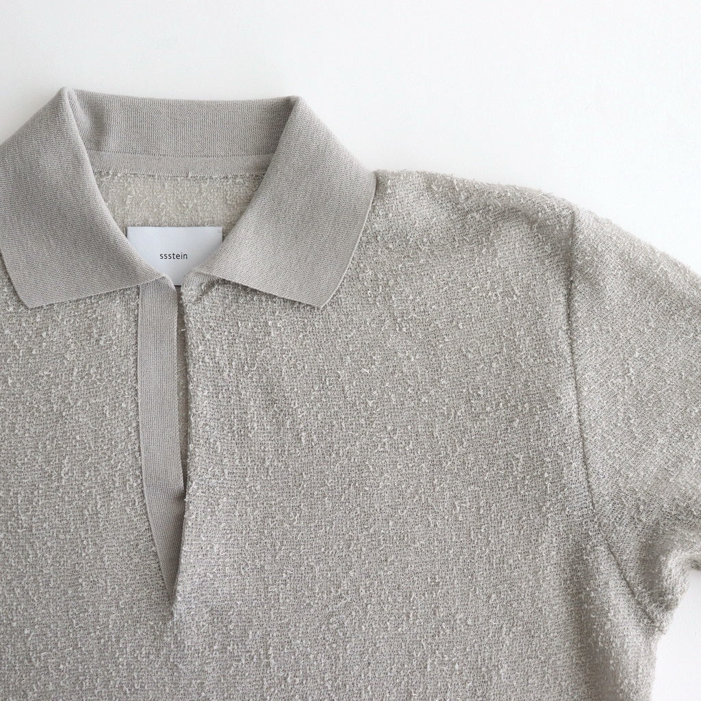 SHEER LIGHT KNIT SKIPPER LS #PALE GREY [ST.1150]