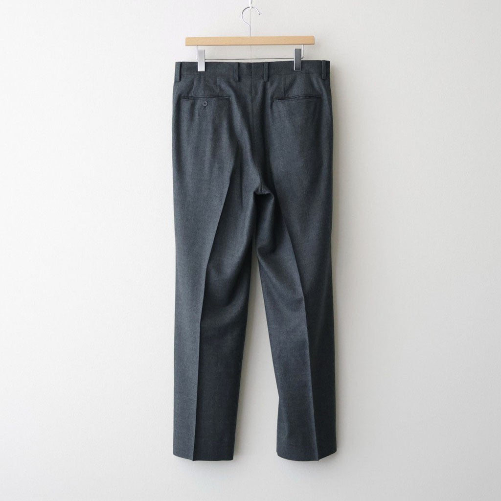 SUPER LIGHT WOOL TWO-TUCK SLACKS #TOP CHARCOAL [A26AP03OS]