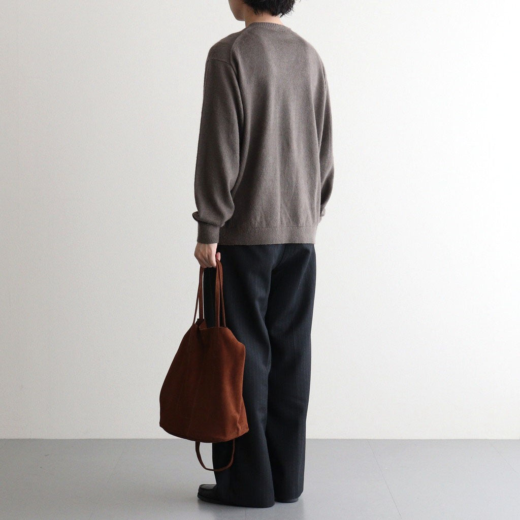 3WAY MIDIUM TOTE（OIL SUEDE） #BROWN [MS-1]