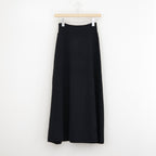 SUPER FINE WOOL KNIT SKIRT #TOP BLACK [A26AS06TJ]