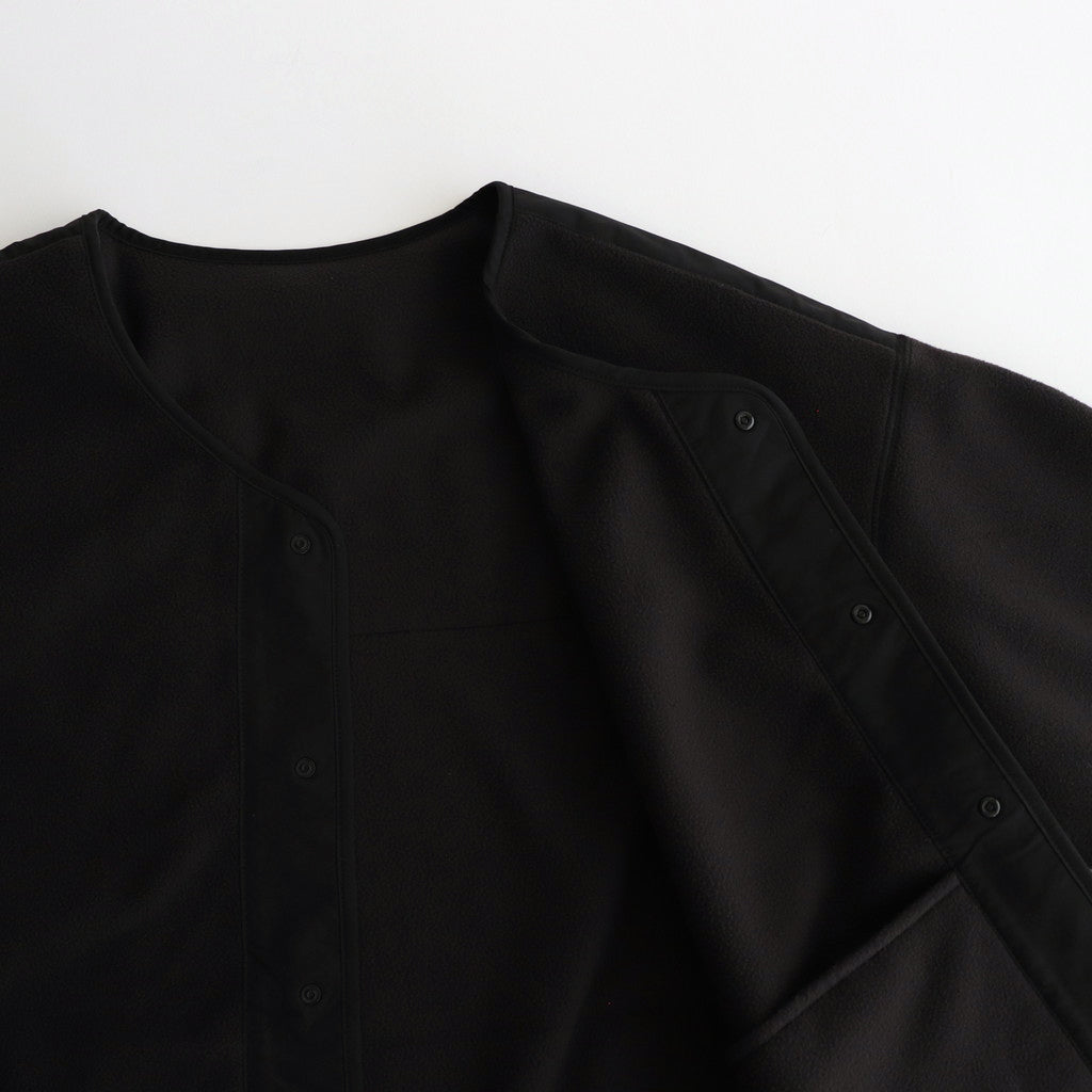 SYNTHETIC FLEECE CARDIGAN #BLACK [FSC243-30093]