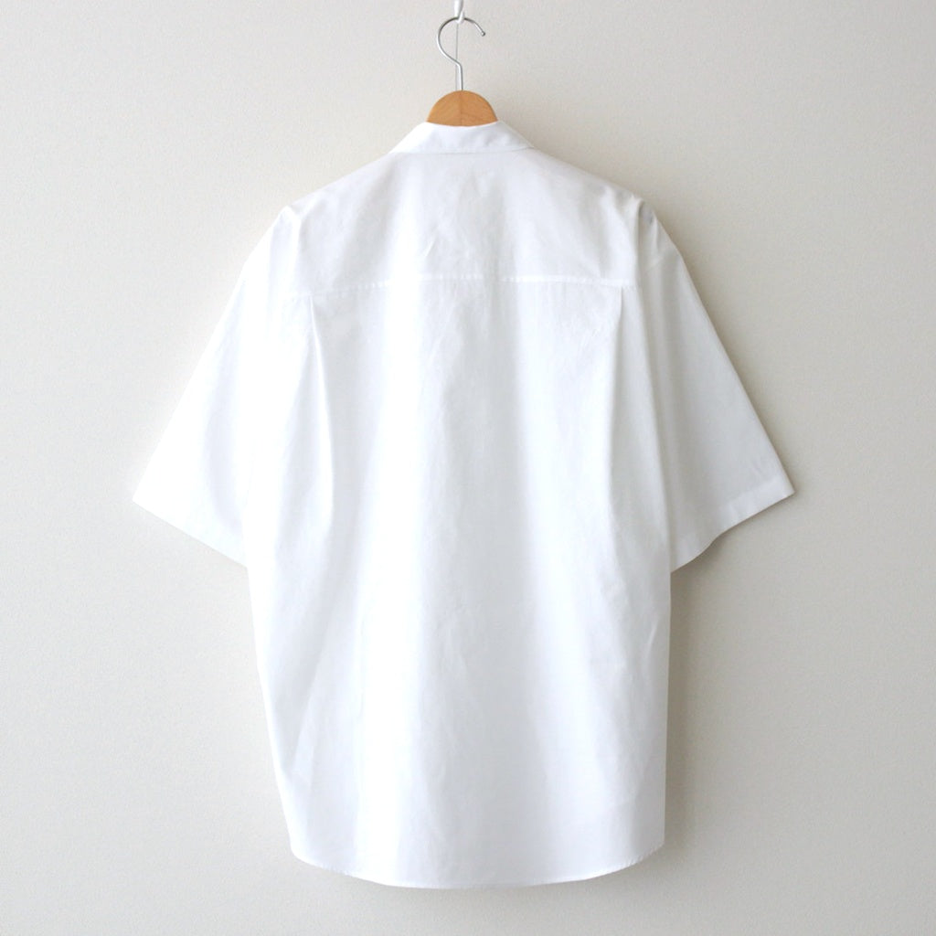 トップス WashedFinx Twill Big Half Sleeved Shirts Auralee Washed Finx Twill Big Half Sleeved Shirt in Light