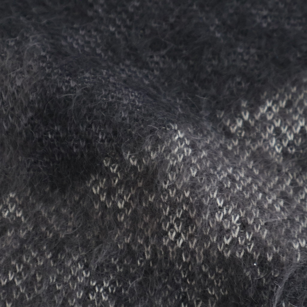 Abstract Jaquard Mohair Sweater #BLACK [YK26SS01236S]