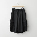 VIS/LI BRIGHT TWILL CARGO SHORT TROUSERS #DARK CHARCOAL [ST.1458]