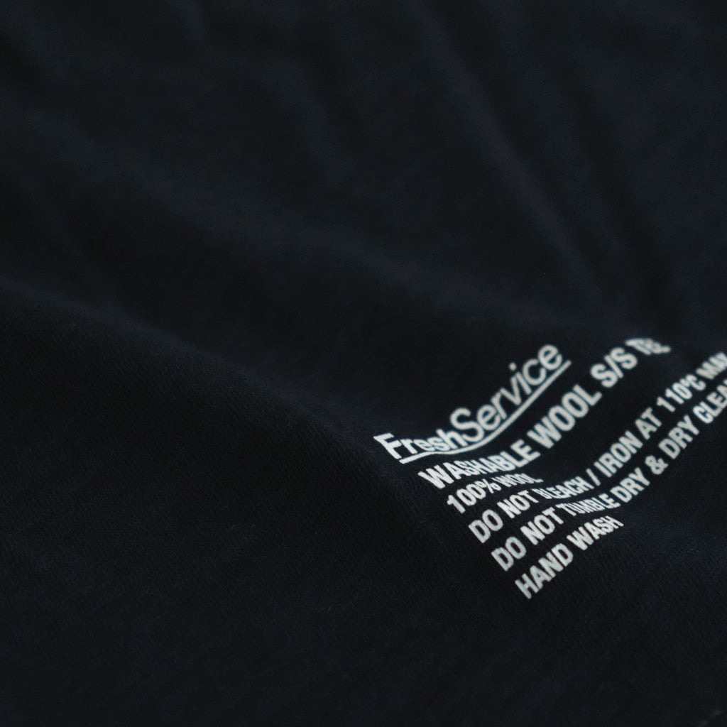 WASHABLE WOOL S/S TEE #NAVY [FSC241-70165B]