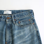 FADED MODERN DENIM PANTS WIDE CUT #FADED INDIGO [25330402]