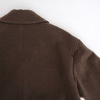 SUPER FINE WOOL MOSSER CHESTERFIELD COAT #TOP BROWN [A25AC05WM]